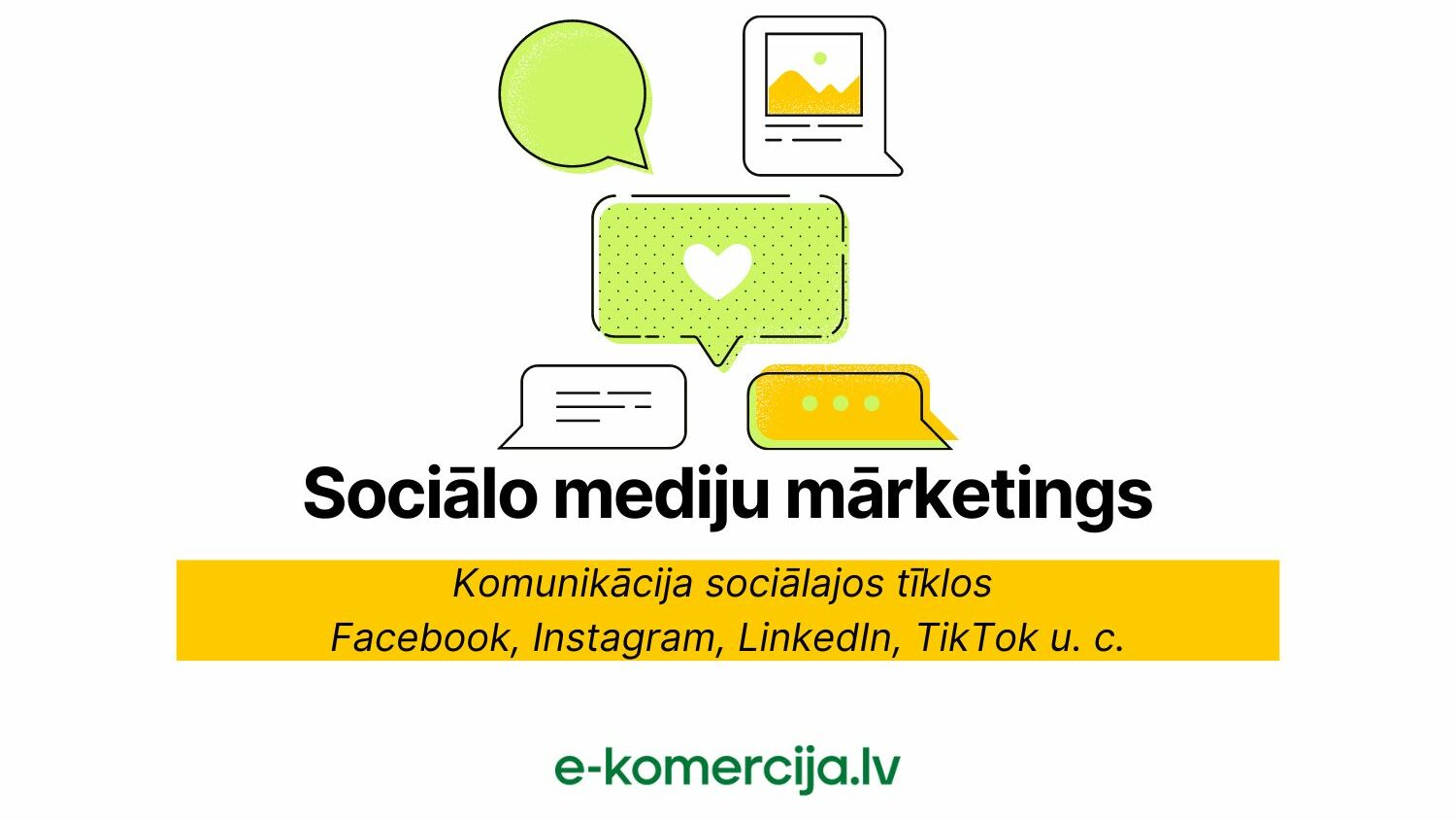 Aizvien plašāk izplatītais sociālo mediju mārketings ir teju jebkura uzņēmuma mārketinga sastāvdaļa, tas iekļauj sevī informācijas izvietošanu dažādos sociālajos medijos, kuros varētu būt jūsu potenciālais klients