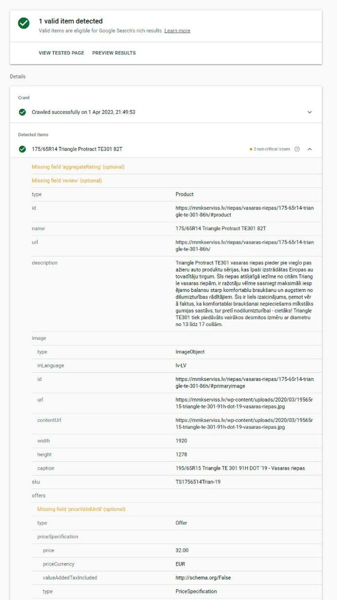 Detalizēts pārskats strukturētajiem datiem