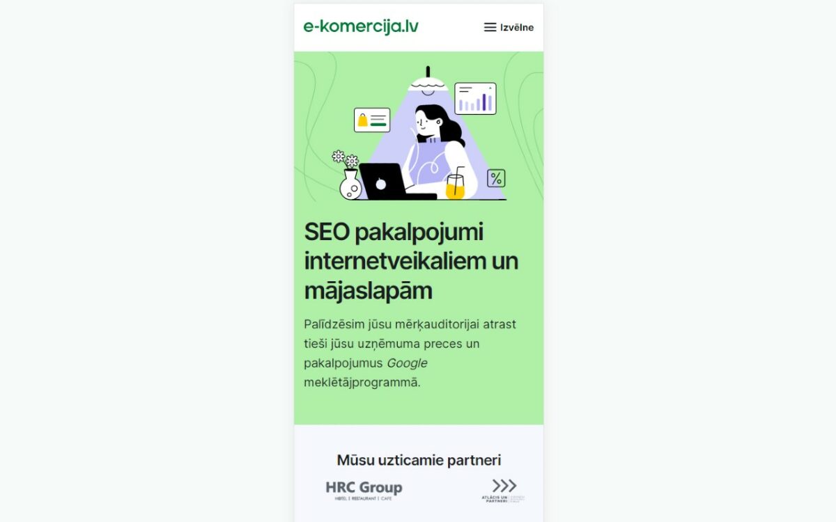 Iekšējā SEO optimizācijā mobilajai versijai ir liela nozīme