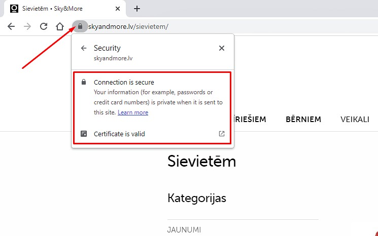 SSL sertifikāts un lapas drošība ir svarīgs iekšējās SEO optimizācijas signāls