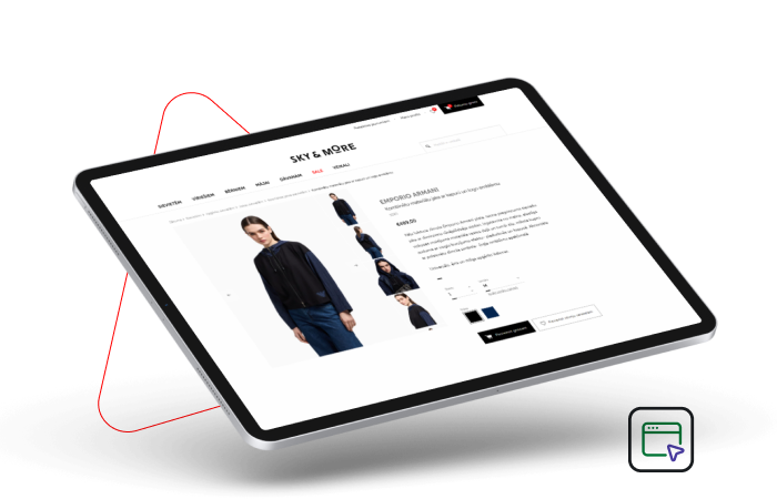 Web risinājumi - Skyandmore.lv vienota apģērbu sistēma