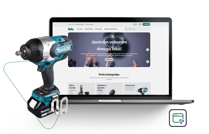 Tulz.lv - Nomas e-veikala izveide